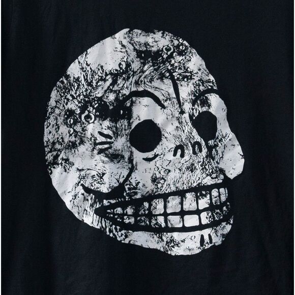 Cheap Monday White Skull Women's T-Shirt Stockholm Black Size L - Picture 2 of 5